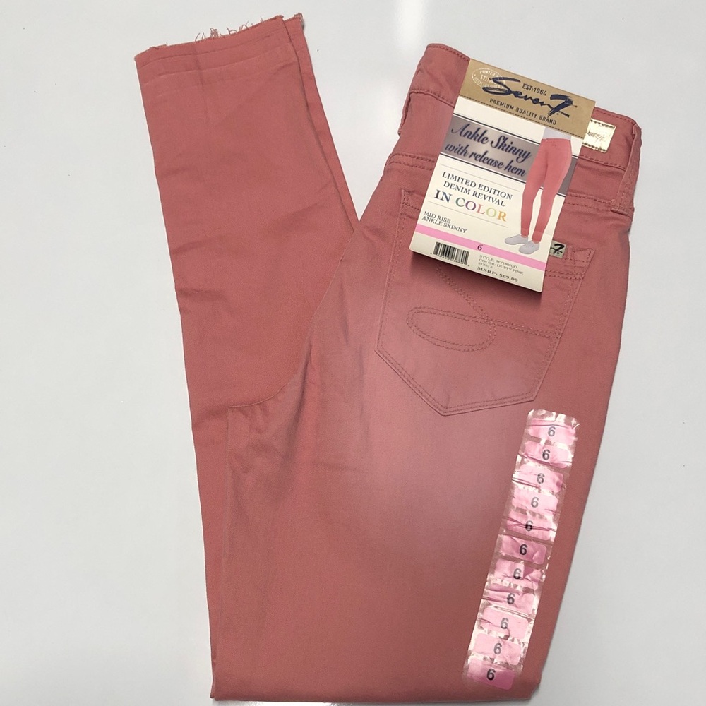 Seven7 mid rise ankle skinny jeans size 6